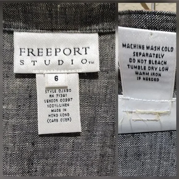 Vintage Shirt Linen Button Down - Picture 4 of 4